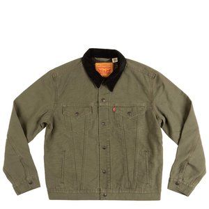 Men's Levi's Lined Olive Trucker Jacket - XXL- BRAND NEW with Tags!